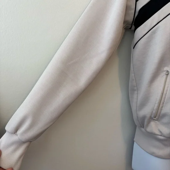 Vintage Nike full zip jacket men medium gray and black with zip pockets